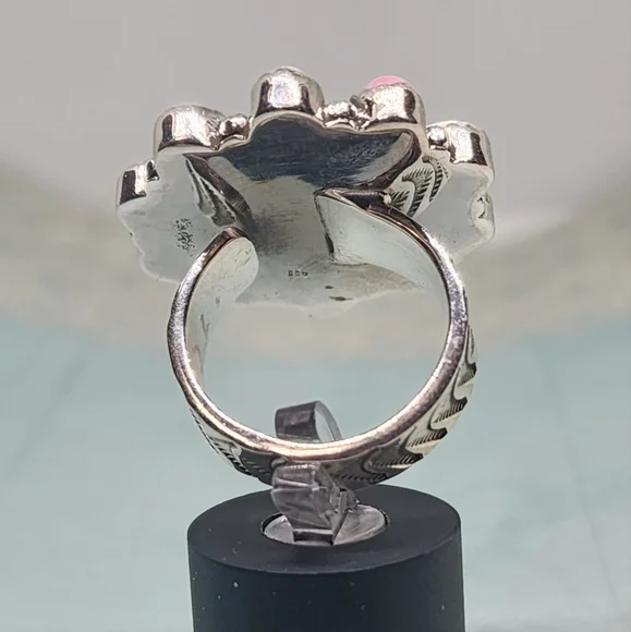 Cotton Candy Turqoise Sterling Ring - Picture 3 of 8